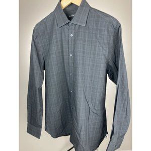 John Varvatos Black Dress Shirt Slim Fit 15 1/2 32/33